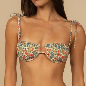 NWT Montce Florencia Floral Bow Bikini set/ Large
